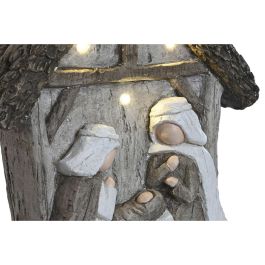 Nacimiento Navidad Tradicional DKD Home Decor Gris Verde 10.5 x 34.5 x 27.5 cm (2 Unidades)