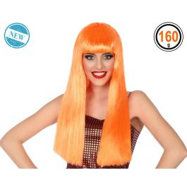 Peluca Lisa Larga 60 cm Con Flequillo Naranja Precio: 5.4449996128. SKU: B1B8L75PD8