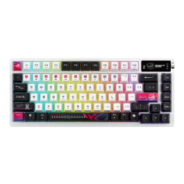 ASUS ROG Azoth X 90MP044F-BKUA30 Teclado Gaming Mecánico 75% USB RF Inalámbrico Bluetooth OLED RGB Negro Blanco Precio: 324.88999972. SKU: B16EK9TTEJ