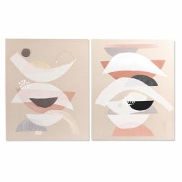 Cuadro Moderno DKD Home Decor Beige Terracota 3.7 x 100 x 75.5 cm (2 Unidades) Precio: 77.92884. SKU: S3028225