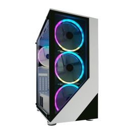 LC-Power 803W Midi Tower Gaming RGB Negro/Blanco ATX Micro-ATX Mini-ITX Vidrio Templado para Juegos
