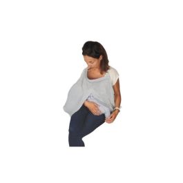 Tineo Velo de Lactancia Gris para Mujer - Cobertura Discreta del Pecho y Vientre, Tejido Ligero y Transpirable, Contacto Visual con el Bebé