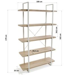 Estantería Versa Madera (33 x 179 x 100 cm)