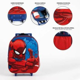 Mochila infantil trolley 3D spiderman 25.0 x 31.0 x 10.0 cm Mochila infantil trolley 3D spiderman 25.0 x 31.0 x 10.0 cm