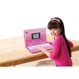 VTECH Genius XL Color Pro Bilingüe Rosa - Ordenador Educativo Infantil con Actividades de Letras y Vocabulario