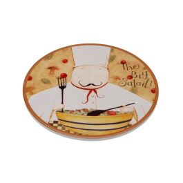 Salvamantel Cocinero Versa 20x20 cm Cerámica Base Corcho (4 Unidades)