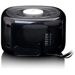 Lenco CR-12 Reloj Despertador Digital FM con Radio y Pantalla LED de 0.6 pulgadas en color Negro