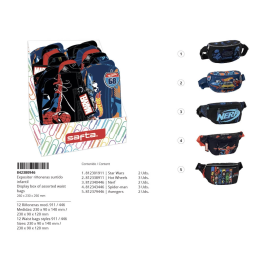 Safta Riñonera Expositor de 12 Unidades Surtidas 290x260x230 mm