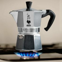 Bialetti Moka Express 1TZ Cafetera Italiana de Aluminio para 1 Taza