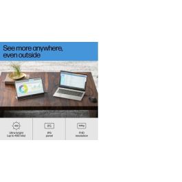 HP E14 G4 Monitor Portátil con Conexión USB-C, Pantalla Extra Brillante y Soporte Abatible para Máxima Productividad y Trabajo Flexible