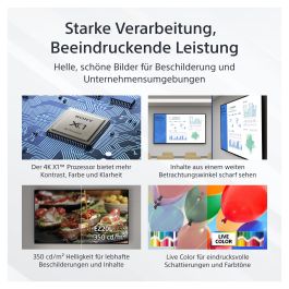 Sony Monitor Profesional Bravia 43 Pulgadas 4K UHD Android TV Señalización Digital