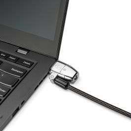Kensington Candado Universal ClickSafe 2.0 para Portátil T-Bar Nano y con Forma de Cuña, Cable de 1.8m con Llave, Negro