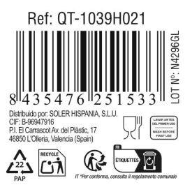 Quttin Fuente de Vidrio para Horno 20.2 x 17.8 x 3.8 cm 750 cc (6 Unidades)