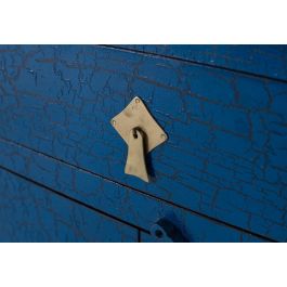 GINER Y COLOMER Aparador Zen con Puertas y Cajones Azul Distressed