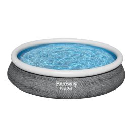 Bestway Piscina Hinchable Adulto Aro Ratan con Depurador 475x84 cm Jardin 57313
