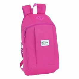 Blackfit8 Mini Mochila Infantil Fresa Rosa, Fabricada en Poliéster 600D, Perfecta para Niños y Niñas a partir de 3 Años