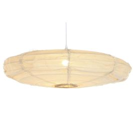 DKD Home Decor Lámpara Colgante de Techo Estilo Oriental Japaning Lino Crudo. Para 1 Bombilla E27 50W, 220V. Medidas 80x80x20 cm Precio: 65.49999951. SKU: B16MWGJACG