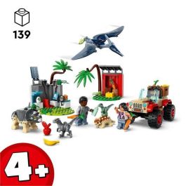 LEGO 76963 Jurassic World Centro de Rescate de Bebés Dinosaurios, Juguete con Figuras de Triceratops y Velociraptor LEGO 76963 Jurassic World Centro de Rescate de Bebés Dinosaurios, Juguete con Figuras de Triceratops y Velociraptor