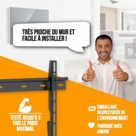 NANOOK Soporte de pared para TV - Ultraplano - 32-55 pulgadas - para televisores LCD y (O)LED - Negro NANOOK Soporte de pared para TV - Ultraplano - 32-55 pulgadas - para televisores LCD y (O)LED - Negro