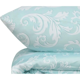 Juego de Cama: Funda Nórdica 220x240 cm + 2 Fundas de Almohada 60x60 cm, 100% Algodón Satén, Blanco