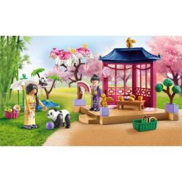 Playmobil 71762 Jardín Asiático con Panda Promo Packs, Juego de Construcción con Estanque Koi y Ceremonia del Té para Niños +4 años
