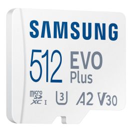 Samsung Tarjeta Memoria MicroSDXC EVO Plus 512 GB MB-MC512S, UHS-I U3, V30, A2, Lectura 160MB/s, Escritura 120MB/s