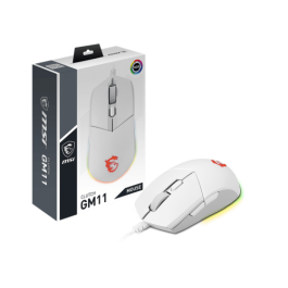 MSI CLUTCH GM11 WHITE ratón Ambidextro USB tipo A Óptico 5000 DPI MSI CLUTCH GM11 WHITE ratón Ambidextro USB tipo A Óptico 5000 DPI