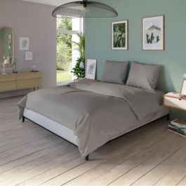 Cubierta de dudo dudo - 240x220 cm - Algodón - Antibacteriano - Taupe - Hecho en Francia