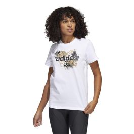 Camiseta de Manga Corta Mujer Adidas H57399 Blanco (XS)