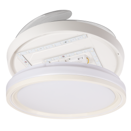 Ventilador de Techo LED 59W 5900LM CCT DC Ultra Silencioso con Aspas Desplegables y Mando a Distancia Función Verano-Invierno