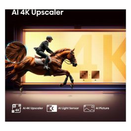 Hisense 85E77Q - Televisor 85" (214 cm) 4K Ultra HD QLED Smart TV, 60Hz, HDR10+, Dolby Vision, WiFi, Bluetooth, VIDAA, 3x Tuner, 2x HDMI 2.1, Negro