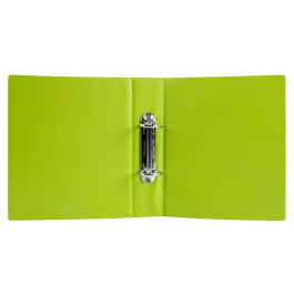 Liderpapel Carpeta A5 de 2 Anillas 40 mm de Cartón Forrado PVC, Verde