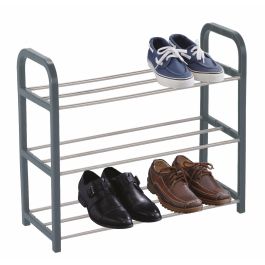 Confortime Zapatero Metálico y Plástico 3 Pisos 40 x 19 x 44 cm (12 Unidades)