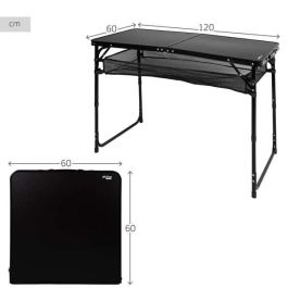 Mesa maletin camping aluminio 120x60xh60/70cm ajustable Mesa maletin camping aluminio 120x60xh60/70cm ajustable