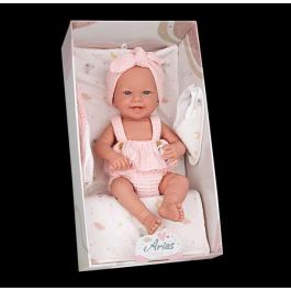 Muñecas Arias Muñeca Zoe 42 cm Rosa c/Cambiador y Babero (Cuerpo Vinyl, Sexo Niña)
