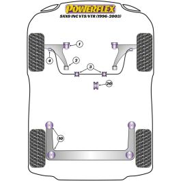 Silentblock Powerflex PFF12-101 Delantera Chasis