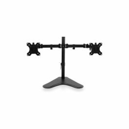 Ewent EW1536 Soporte para Mesa de 2 Monitores hasta 32 Pulgadas, VESA 75x75/100x100, Ajustable en Altura, Inclinación, Rotación y Giro, Ergonomico