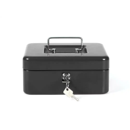 Q-connect Caja Fuertes 8/" 200x160x90 mm Negra con Portamonedas Precio: 22.49999961. SKU: BIX37606