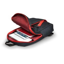 Port Designs Mochila para Computadora Portátil 15.6" Portland Urban Compact Negro, con Compartimento para Híbrido y Cuaderno, Diseño Ligero
