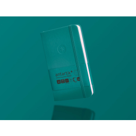 Antartik Cuaderno A6 Tapa Dura Hojas Rayadas Verde Aguamarina 100 Hojas 80gr FSC