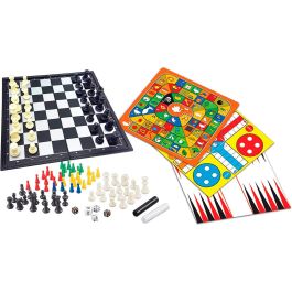Lexibook Set De 8 Juegos De Mesa Magnéticos En 1 JGM800 con Ajedrez, Damas, Damas Chinas y más