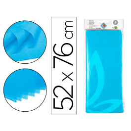 Liderpapel Papel seda 52x76cm 18g/m2 bolsa 5 hojas celeste Precio: 1.49999949. SKU: B18QD95GJT
