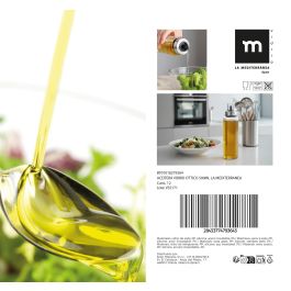 La Mediterranea Aceitera Vidrio Ottico 500 ml 6.5 x 6.5 x 24 cm (24 Unidades)