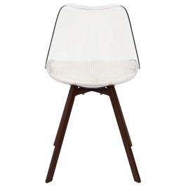 Home Deco Factory Silla Tra. Scott con Cojín Beige Plástico