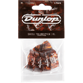 Dunlop Pack 4 Púas de Dedo Talla XL - Shell