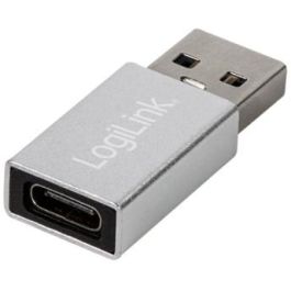 LogiLink AU0056 Adaptador USB 3.2 Macho a USB-C Hembra Plata