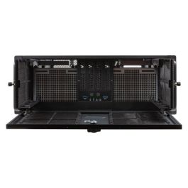 Unykach UK51918 Caja Rack 4U 19 Pulgadas Servidor ATX Acero SGCC Plata/Negro con USB-C 3.2 Gen 2 y Cierre con Llave