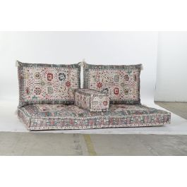 DKD Home Decor Sillón Merin Multicolor Algodón 76 x 65 x 155 cm Set de 4 piezas