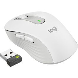 Logitech Ratón Signature M650 Inalámbrico Bluetooth Bolt USB Receptor Blanco