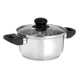 Cacerola inducción 18 cm con tapa de cristal Kinvara - Acero inoxidable, 1.8 l (6 Unidades) Cacerola inducción 18 cm con tapa de cristal Kinvara - Acero inoxidable, 1.8 l (6 Unidades)